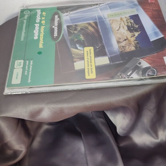 Wilson Jones 10pk Clear Two Sided 4x6 Horizontal Photo Pages for Presentation - Picture 15 of 16
